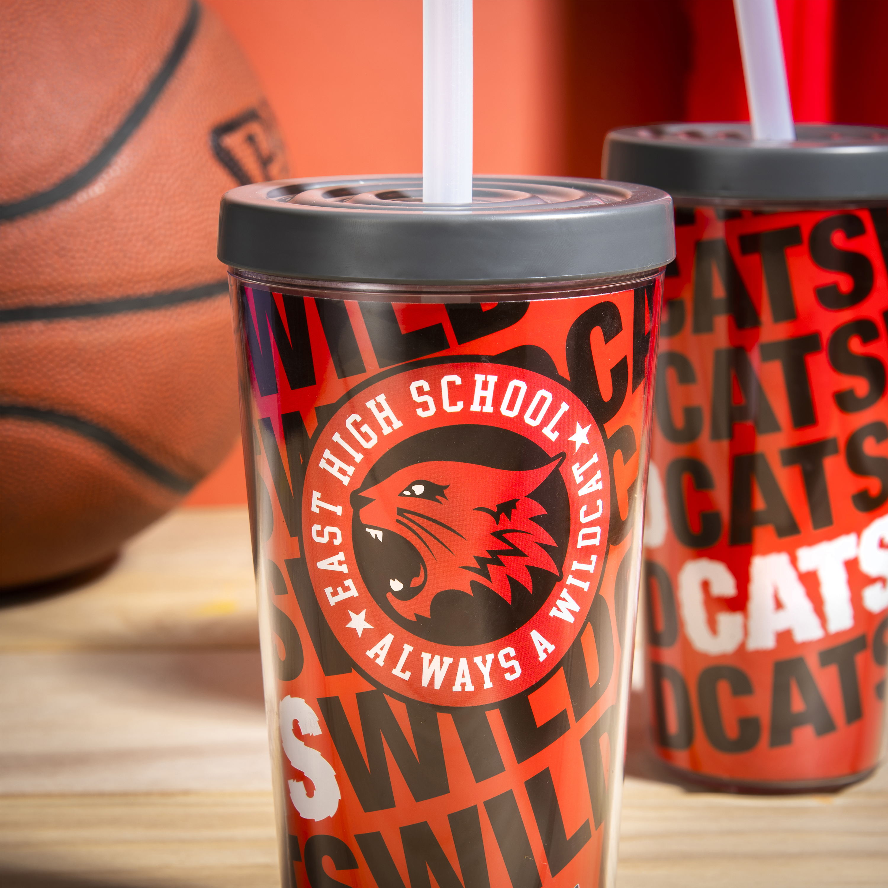 Disney 16 ounce Insulated Plastic Tumbler with Straw, High School Musical slideshow image 3 Disney 16 ounce Insulated Plastic Tumbler with Straw, High School Musical slideshow image 3