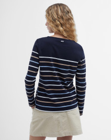 Hawkins Striped Long-Sleeved T-Shirt Navy Stripe