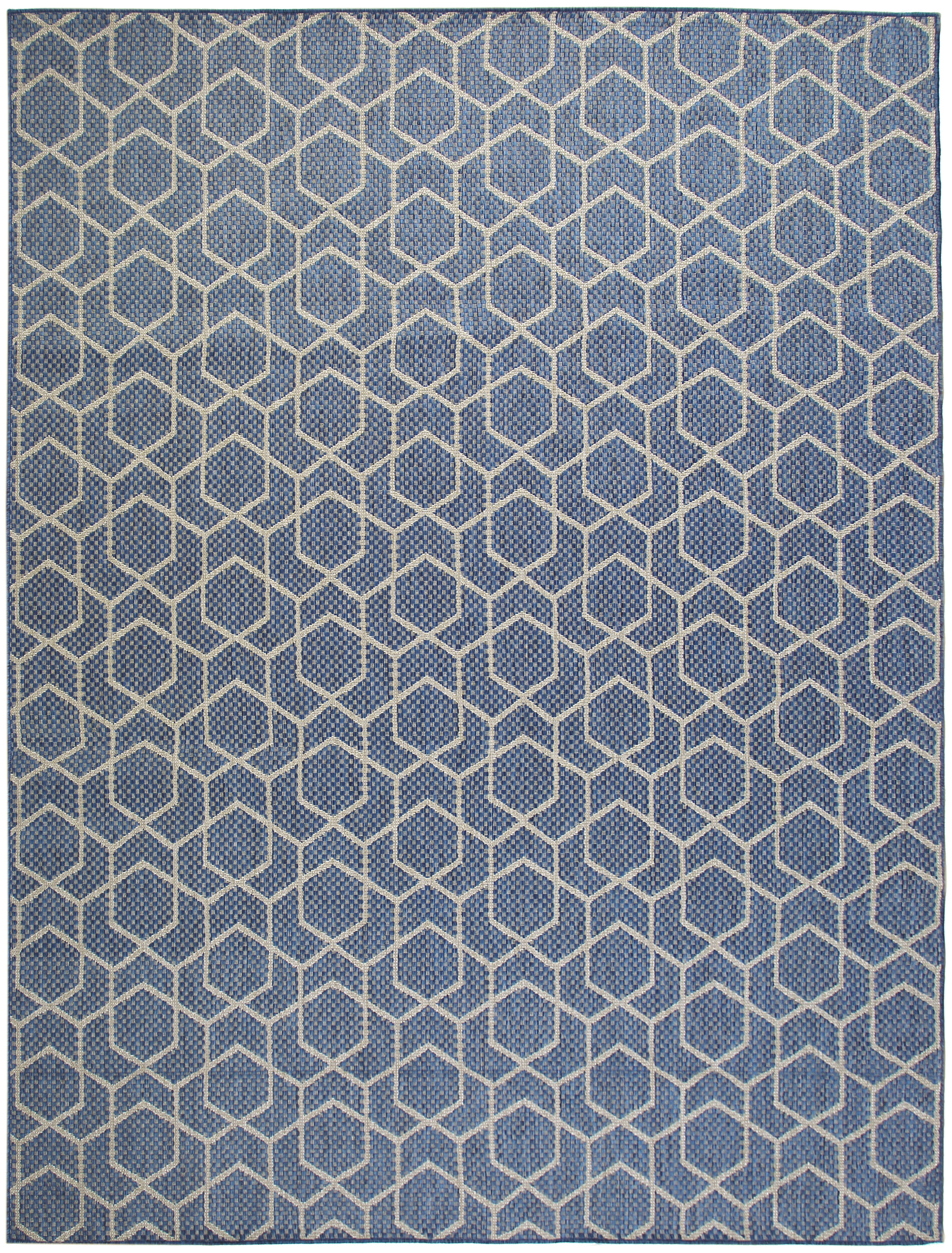 Nourison Horizon Indoor/Outdoor 8' x 10' Denim Modern Rug