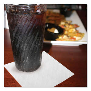 Tork, Beverage, Napkins, 1 ply, White