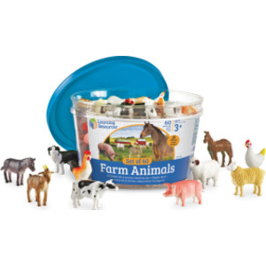 Farm Animal Counters, Set of 60