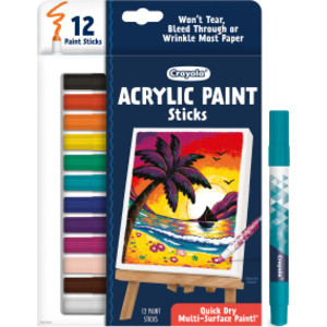 Acrylic Paint Doodle Sticks, Pack of 12