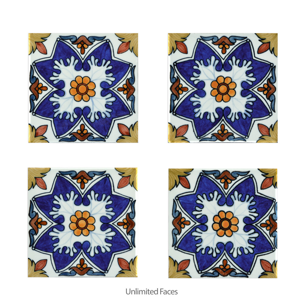 Provincial Deco Maceira 6 in. x 6 in. Porcelain Wall Tile