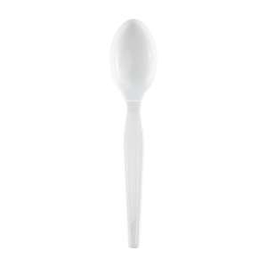 Dixie®, Heavy-Weight Disposable Plastic Teaspoons, White
