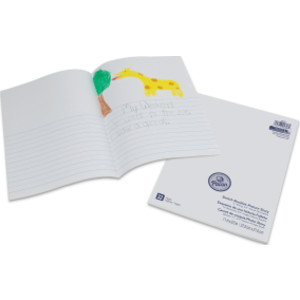 Beginner Sketch Booklet, Picture Story, 11" x 8-1/2", 16 Sheets / 32 Pages