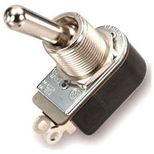 Bat Handle Type SPST Toggle Switch With 6 in. Wire Leads, ON-OFF Maintained Contact