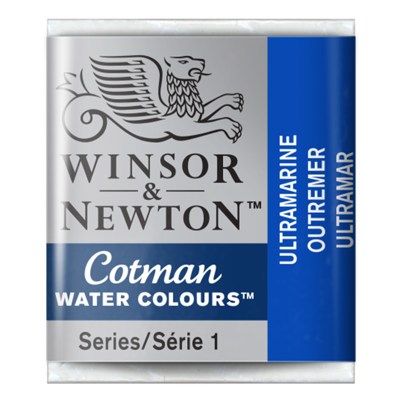 Cotman Watercolor Paint, Half Pan, Ultramarine