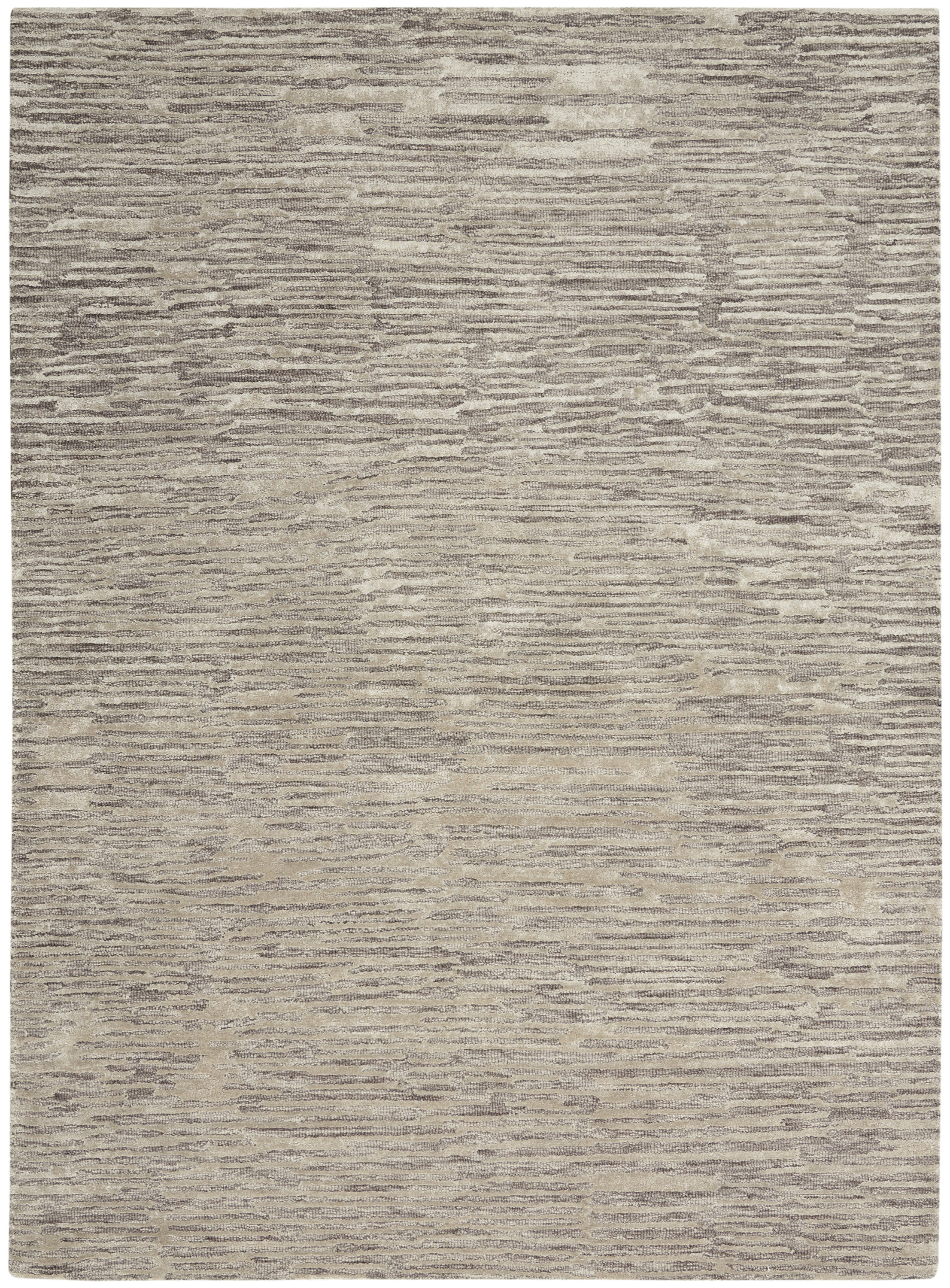 Calvin Klein CK010 Linear 5'3" x 7'3" Grey Modern Indoor Rug