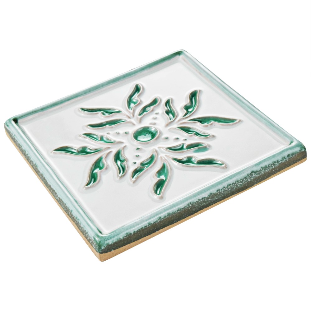 Novecento Taco Evoli Aguamarina 5-1/8 in. x 5-1/8 in. Ceramic Wall Tile