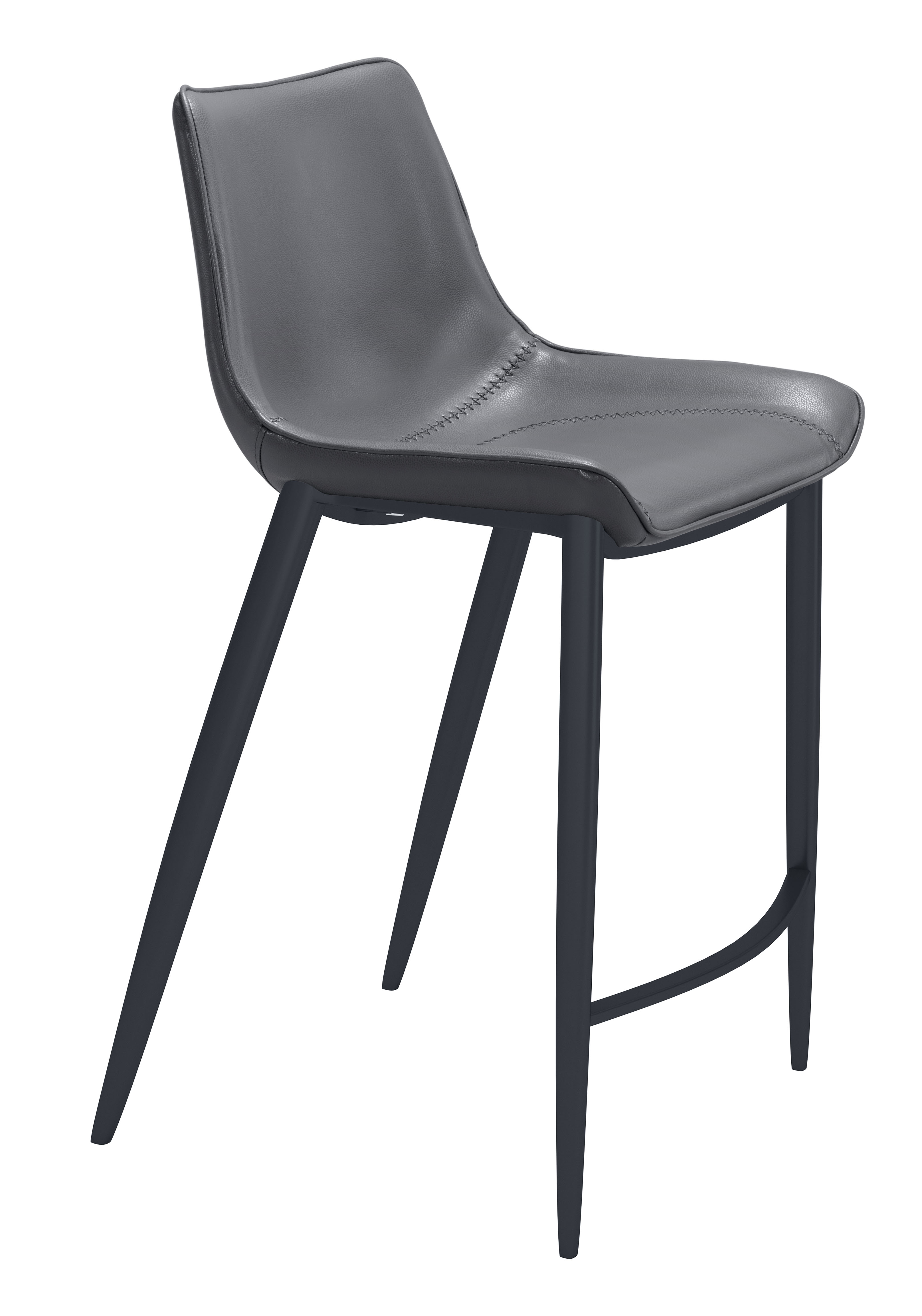 Magnus Counter Stool (Set of 2) Dark Gray & Black product image