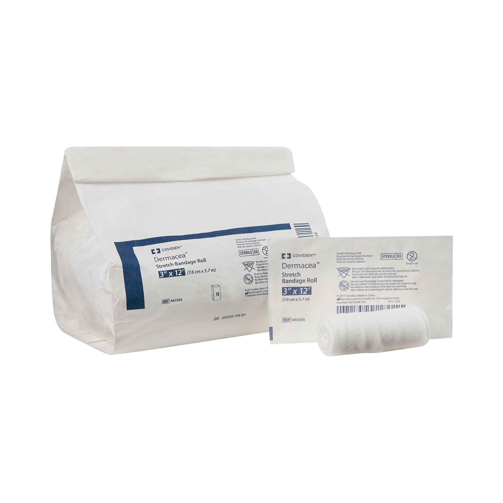 Dermacea™ Sterile Conforming Bandage, 3 Inch x 4 Yard, One-Ply