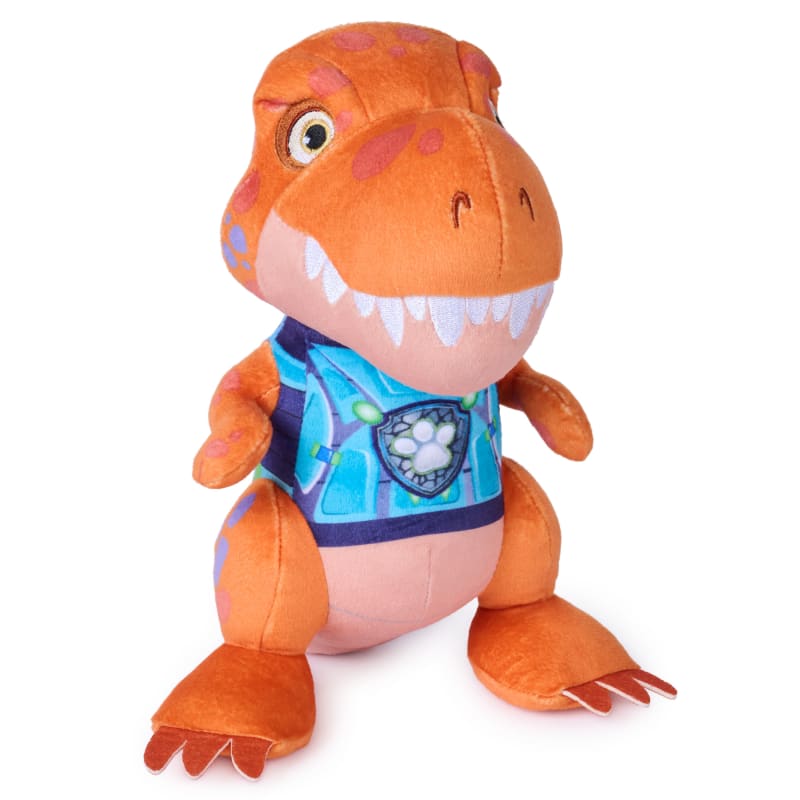 PAW Patrol: The Dino Movie Timmy Plush, Tyrannosaurus Rex Dinosaur Stuffed Animal, T-Rex Plush Toy from the Hit Film, Preschool Toys, Movie Merch, Kids Toys for Boys & Girls, Ages 3 and Up, 8”