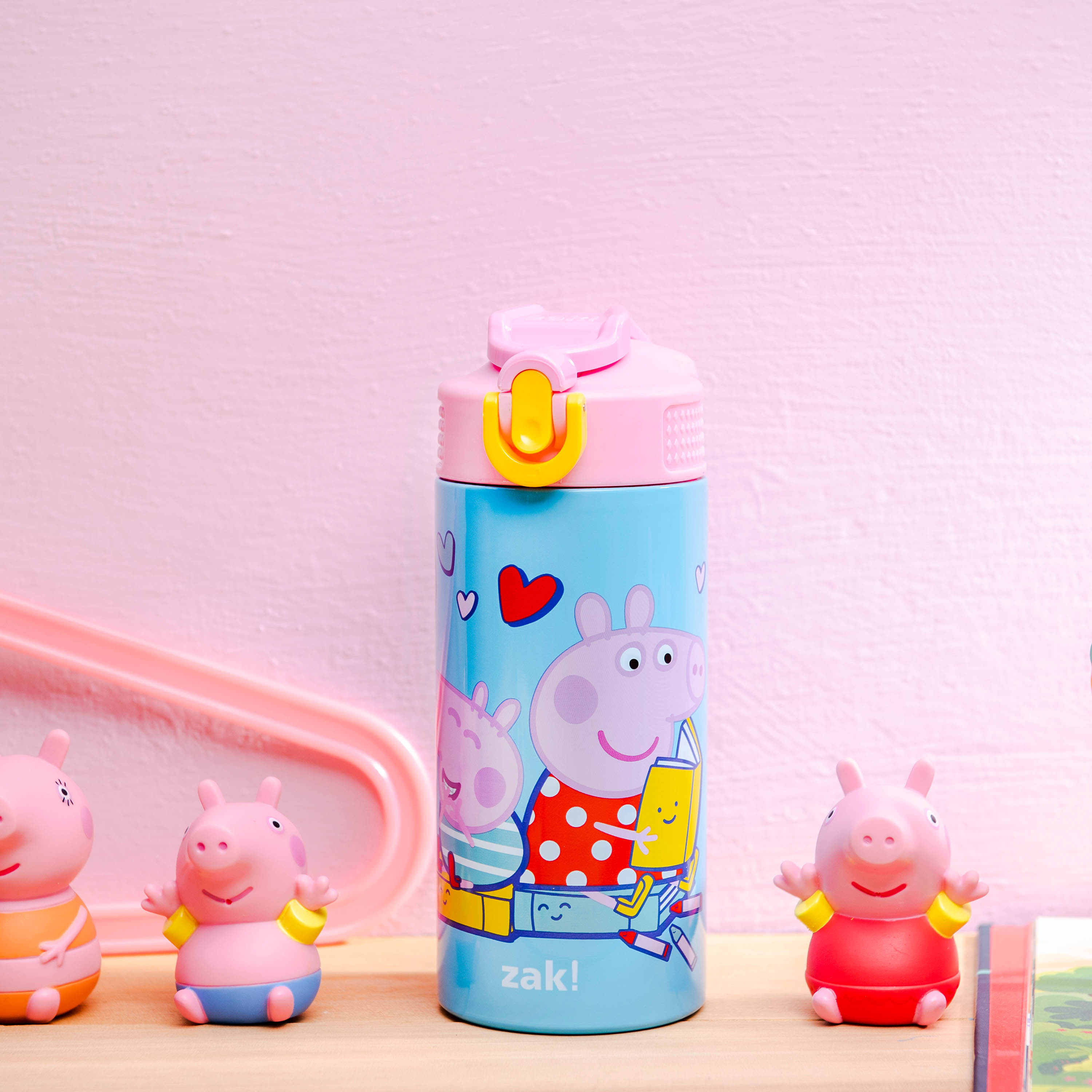 Peppa Pig 14 ounce Stainless Steel Vacuum Insulated Water Bottle, Peppa and Friends slideshow image 5