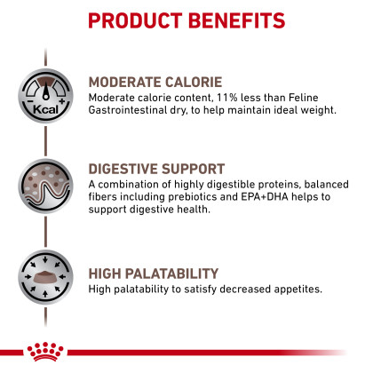 Gastrointestinal Moderate Calorie Dry Cat Food 