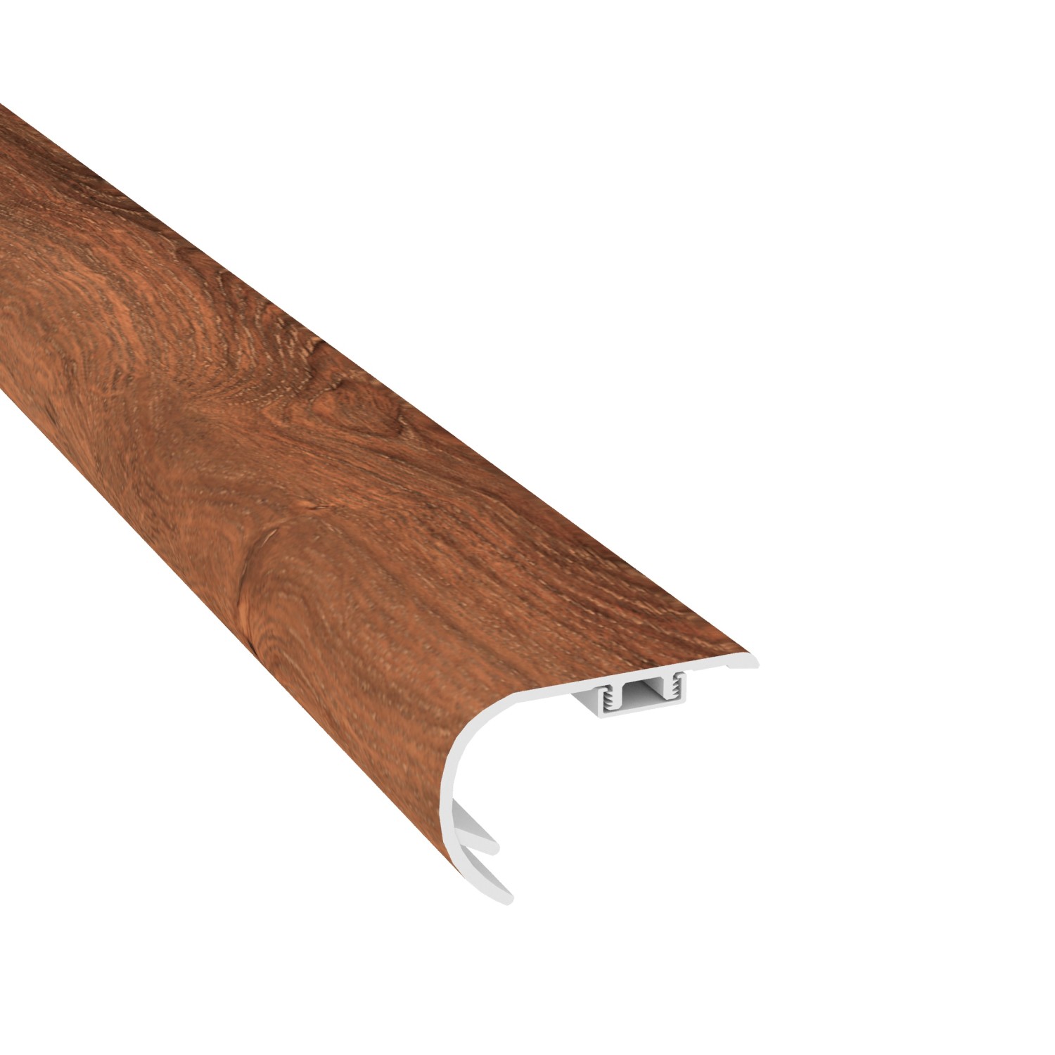 Saddlewood Cali Vinyl Stair Nosing Overlap view 1