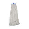 Boardwalk, Economical Lie-Flat Head Rayon Cut-End Wet Mop Head with 1" Headband, 32 oz, White