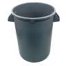 Impact, Gator Plus, 44 gal, Polyethylene, Gray, Round, Receptacle