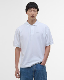 Hexham Oversized Polo Shirt Classic White