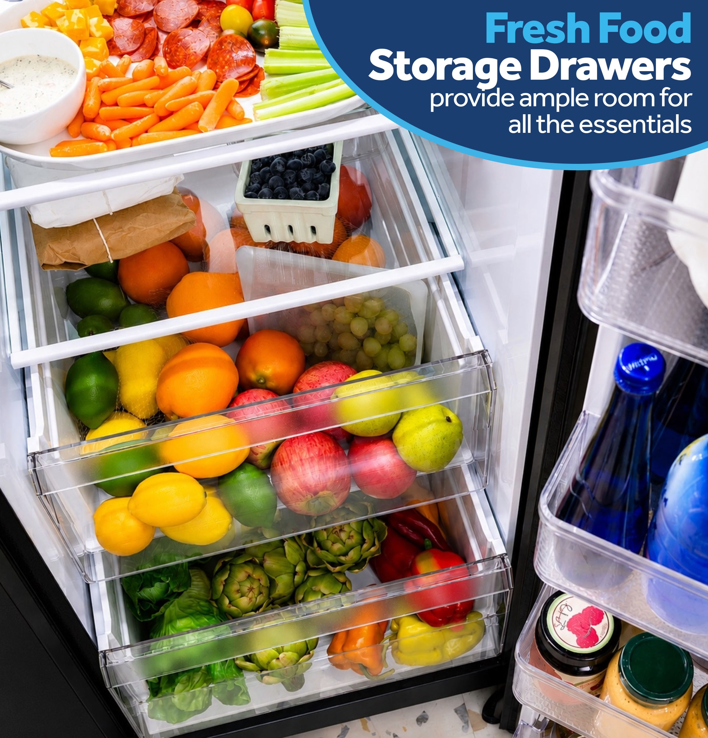Two Fresh Food Storage Drawers