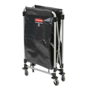 Rubbermaid Commercial, Executive Series, Executive Series™, Collapsible X Cart, 4 Bushels, Single Stream, Black