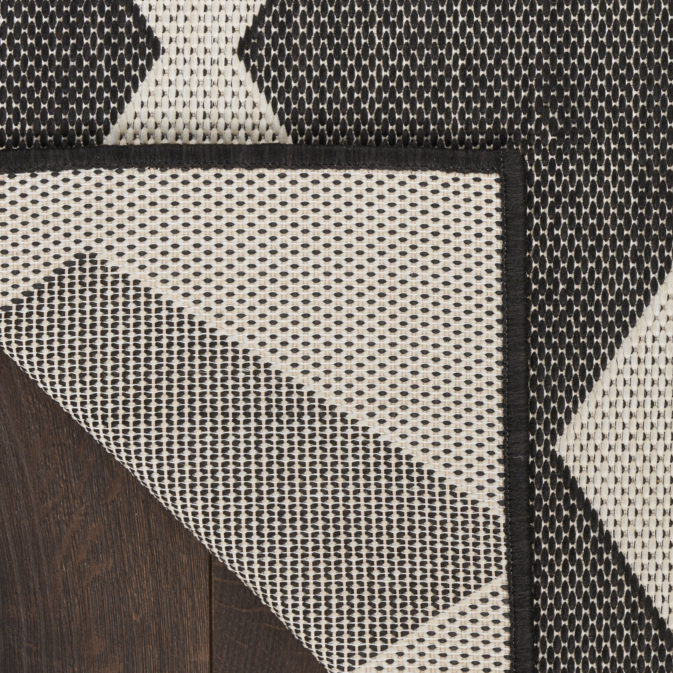 Nourison Positano 8' x 10' Black Modern Rug