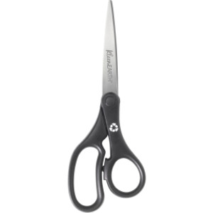 KleenEarth&reg; Basic 8" Scissors, Straight, Black