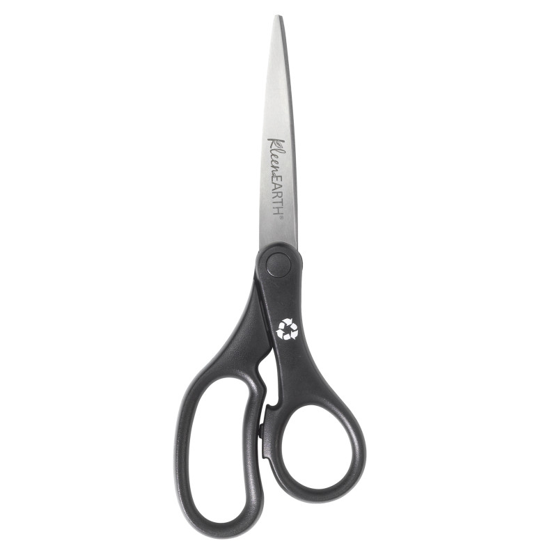 Kleenearth+Basic+Plastic+Handle+Scissors%2C+8%26quot%3B+Long%2C+Pointed%2C+Black