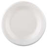 Dart, Quiet Classic Laminated Foam Dinnerware, Plate, 10.25" Dia, White