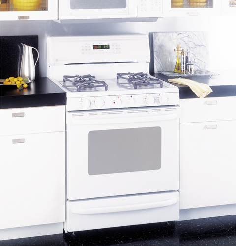 GE Profile™ Free-Standing Self-Clean Convection Gas on Glass Range with Warming Drawer