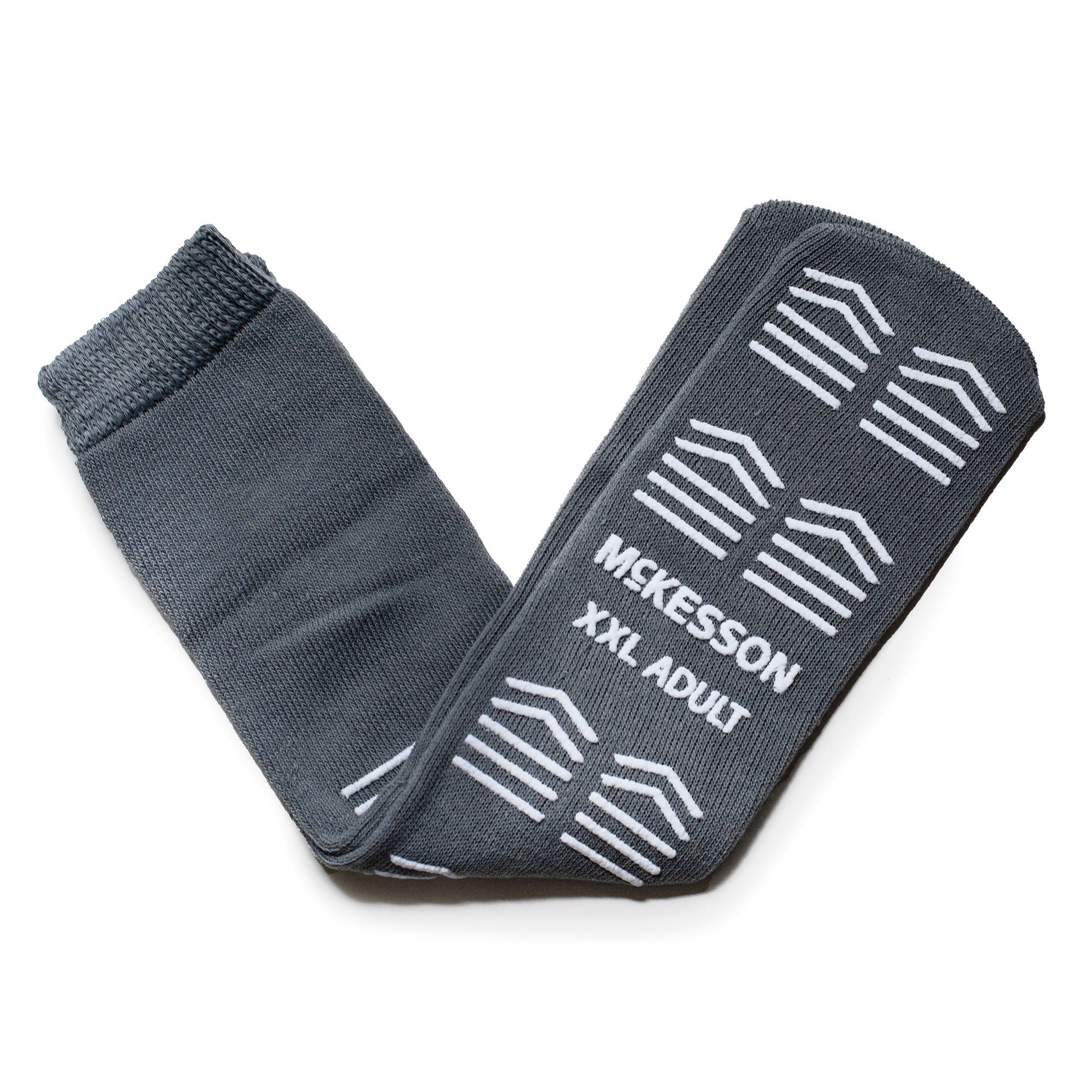 McKesson Slipper Socks, Single Tread, 2X-Large, Gray