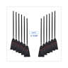 Boardwalk, 9in, Flag Tipped Poly Lobby Broom, Plastic Bristles, Black