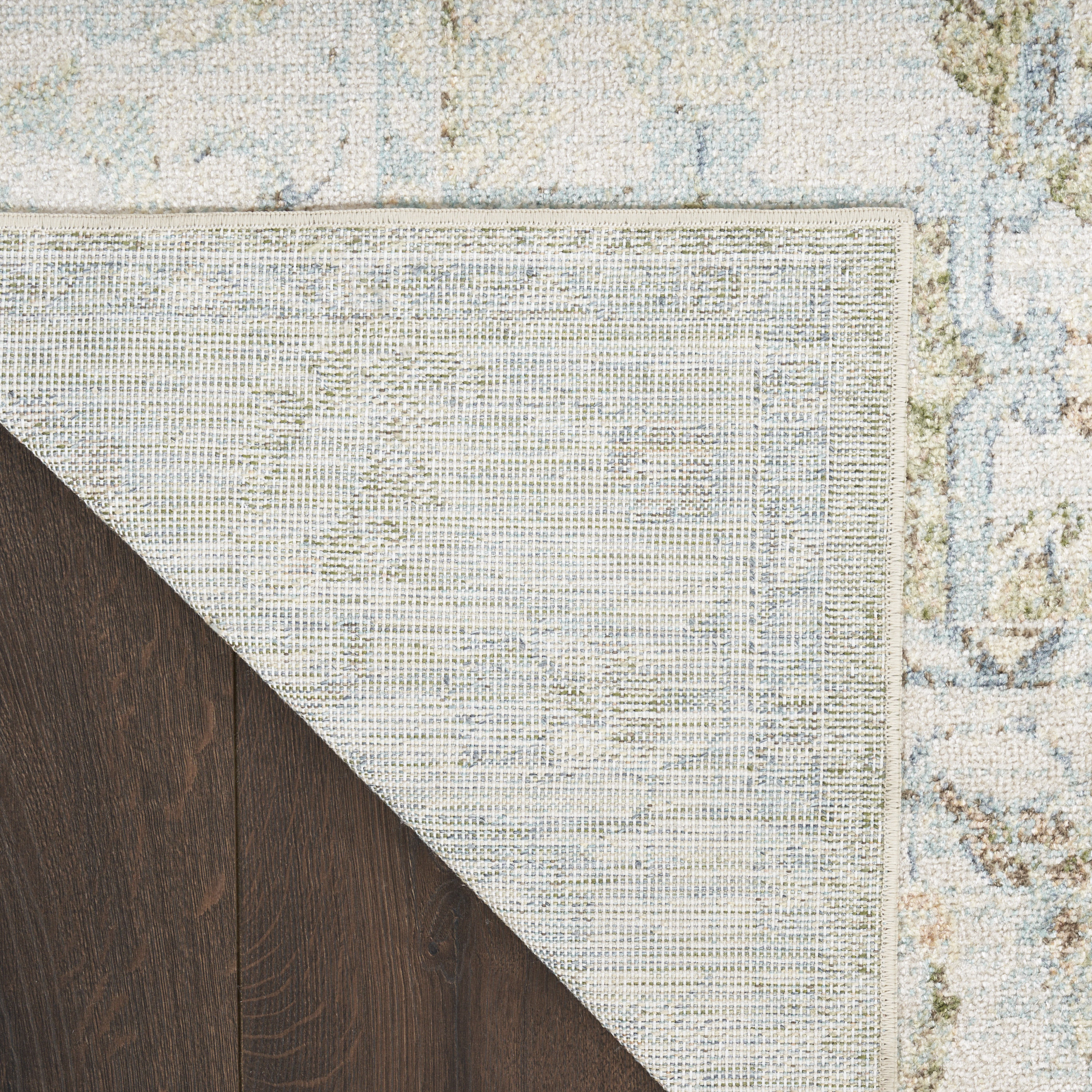 Nourison Astra Machine Washable 10' x 14' Blue Green Vintage Indoor Rug