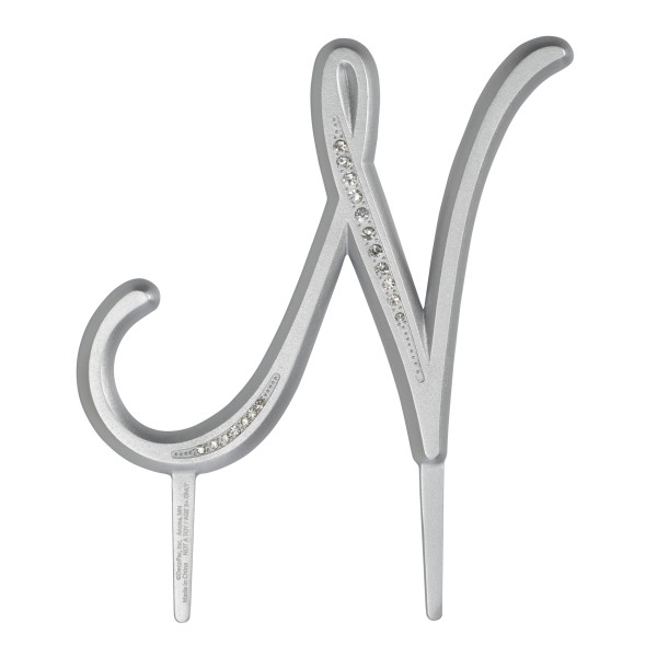 4.5" N Diamond Letter Monogram