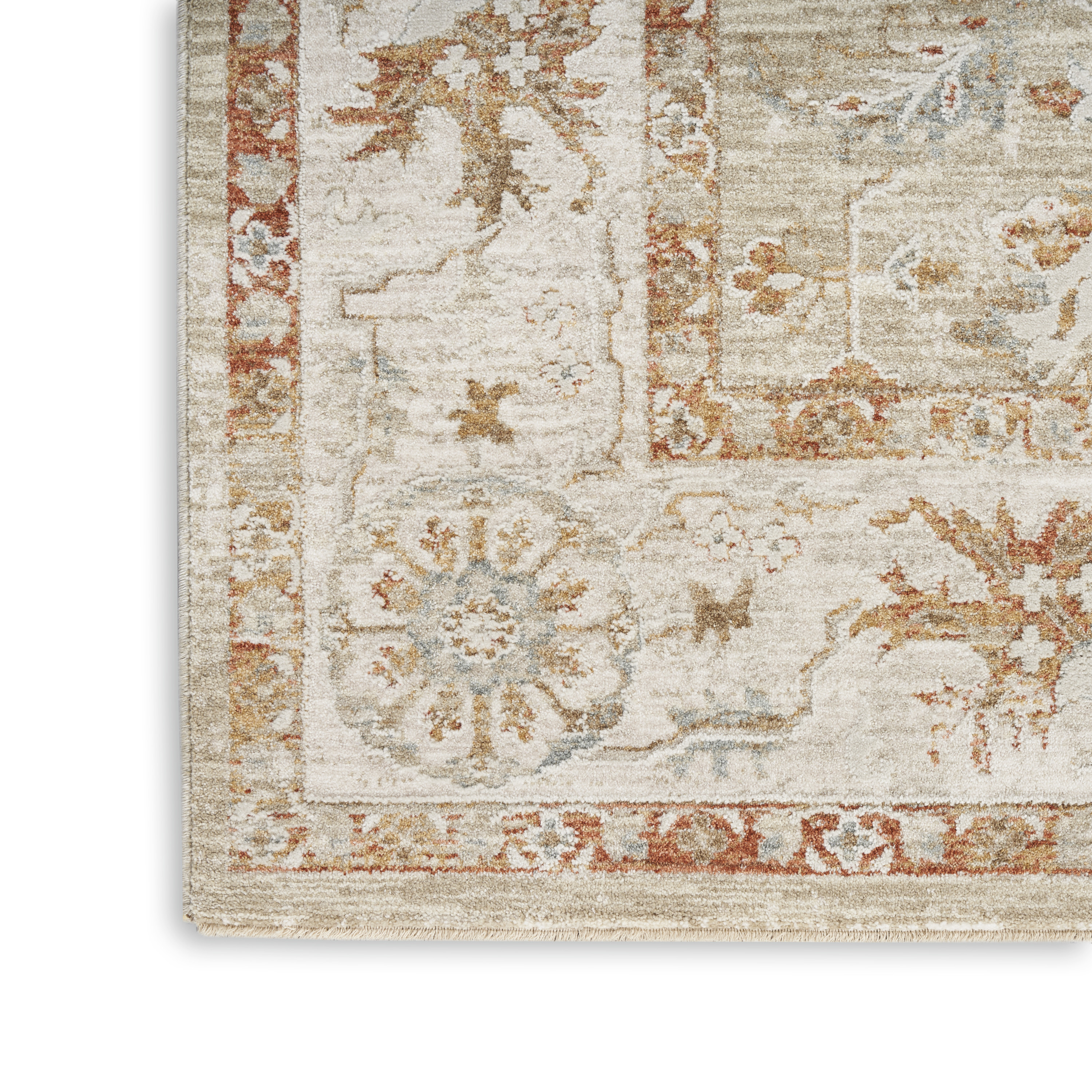 Nourison Infinite 2'3" x 10'2" Sage Ivory Vintage Indoor Rug