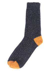 Houghton Socks Charcoal-Ochre