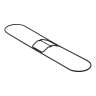 Rubbermaid Commercial, Metal, 24", Clip-On Dust Mop Frame