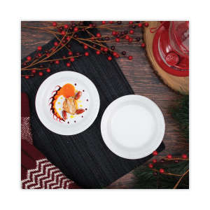 Dart, Concorde Non-Laminated Foam Plate, 6" dia, White