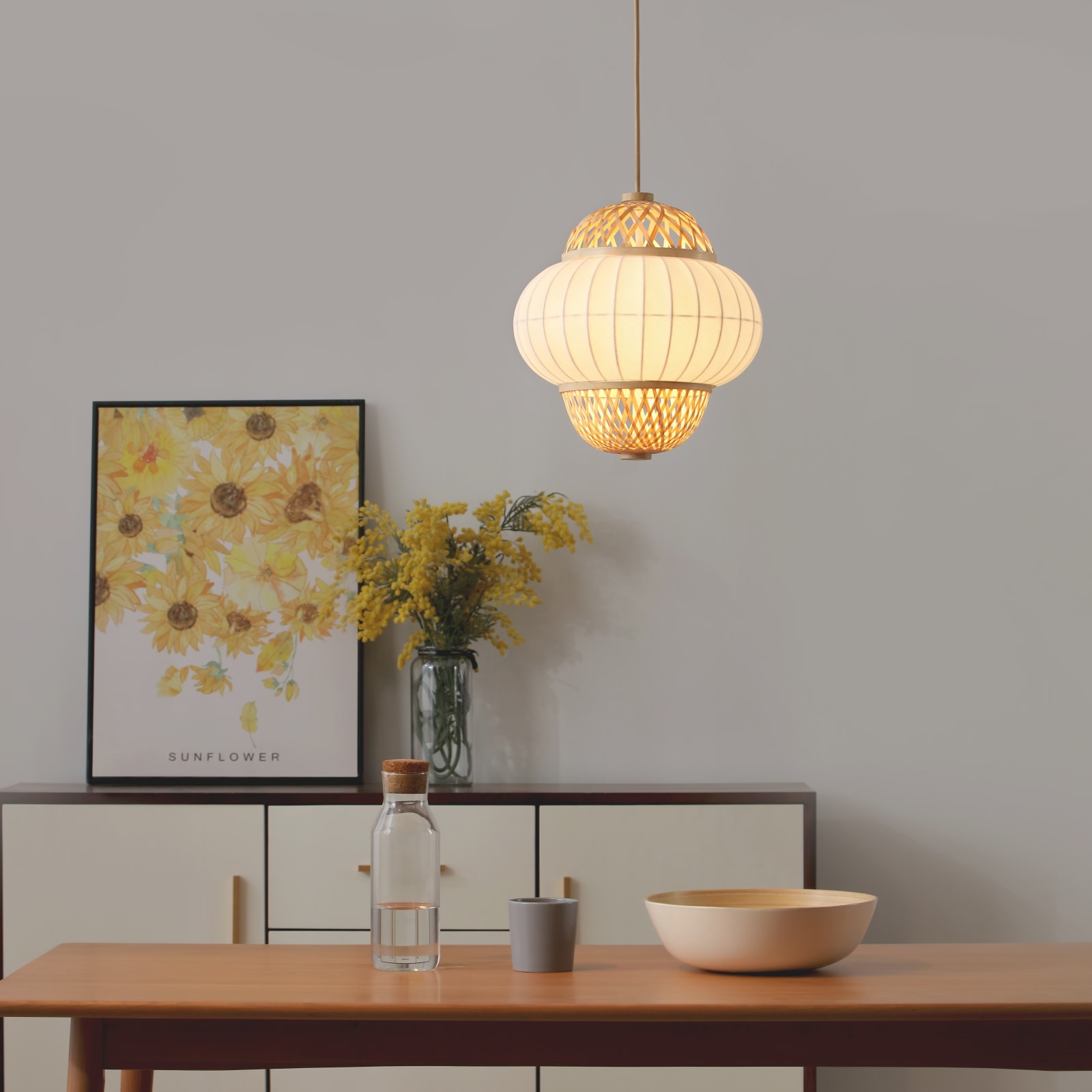 Hikari 1 Light Pendant — installation 2