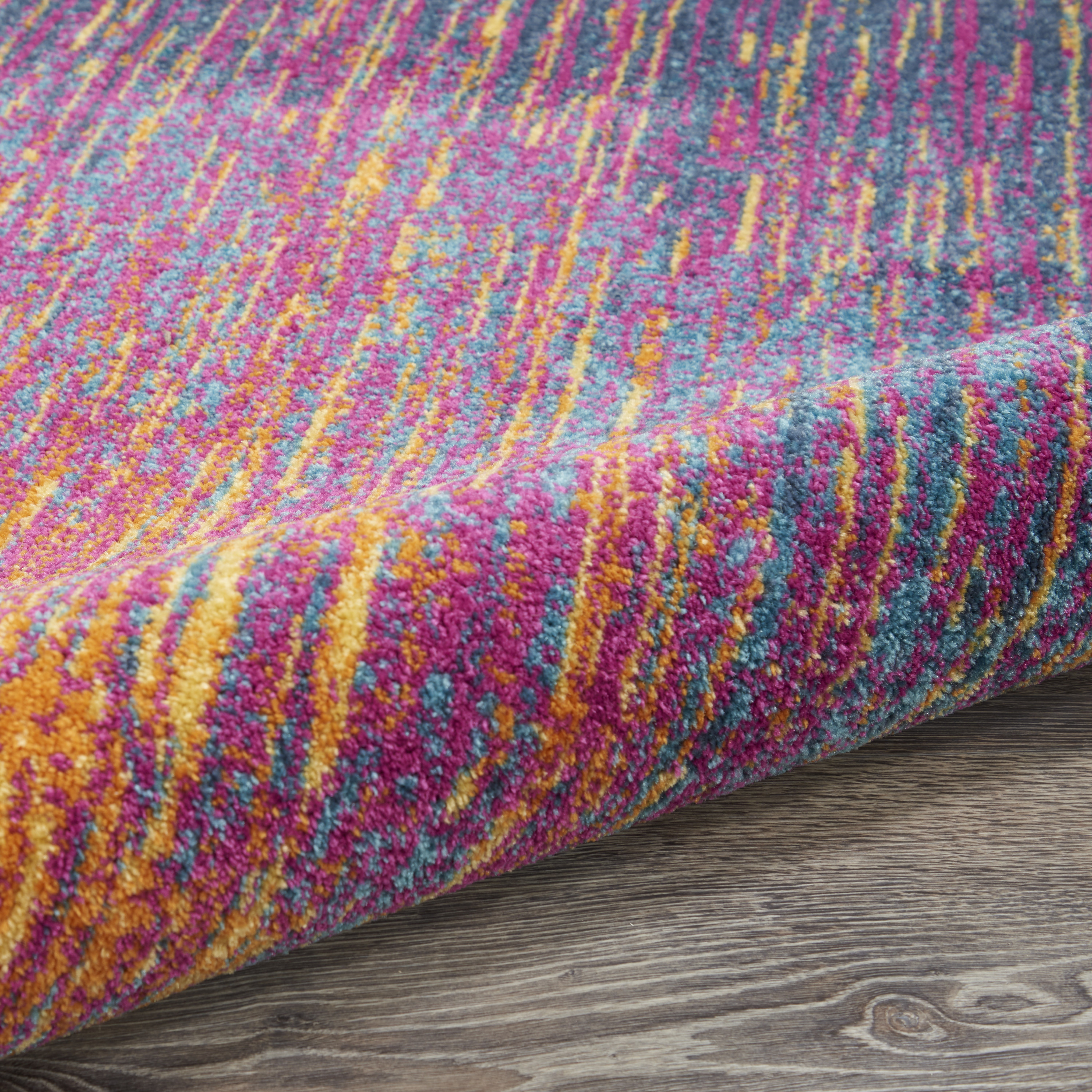 Nourison Passion 5' x Round Multicolor Modern Indoor Rug