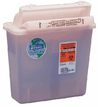 Renewables™ In-Room™ Sharps Container, 1.25 Gallon, 10.75 x 12.5 x 5.5 Inch