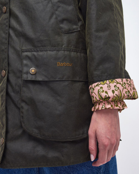 Barbour x William Morris Gallery Shelton Waxed Jacket