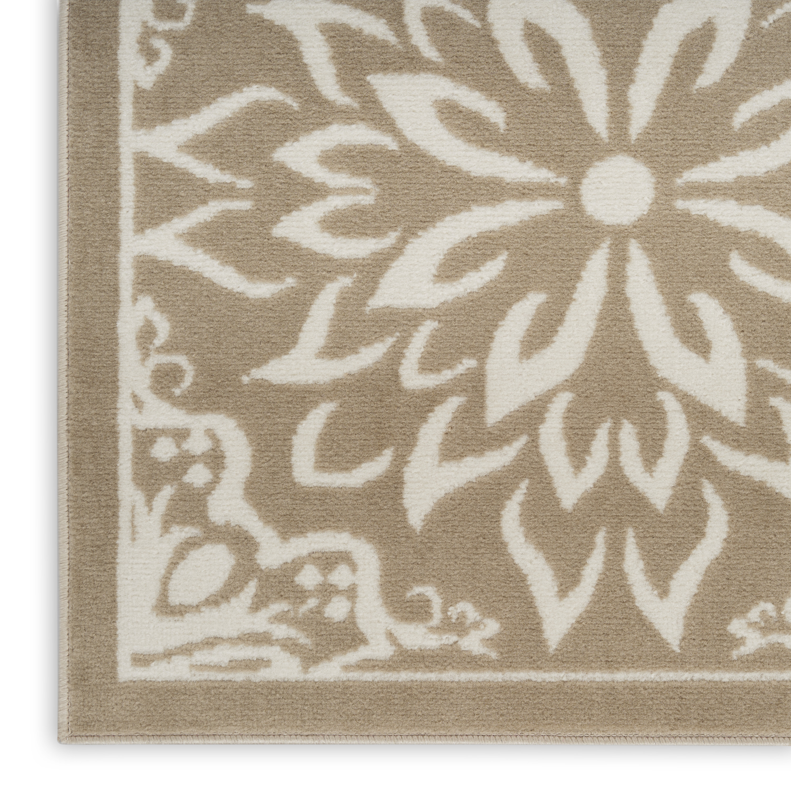 Nourison Jubilant 7' x 10' Taupe Farmhouse Indoor Rug