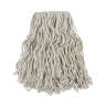 Boardwalk, Cotton Cut-End Wet Mop Head with 1.25" Headband, #24, White