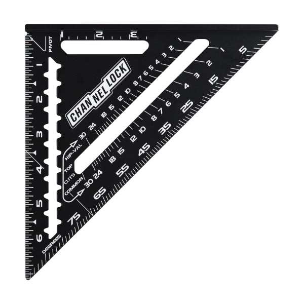 8100-007RS 7-inch Laser-Etched Aluminum Extruded Rafter Square