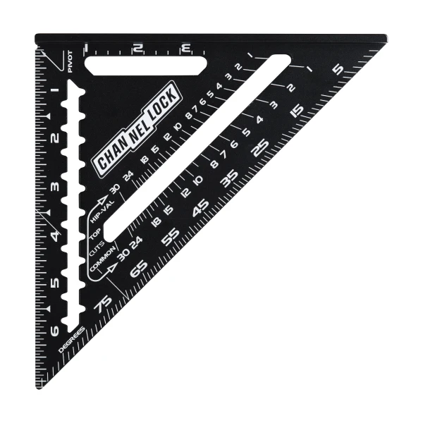 8100-007RS 7-inch Laser-Etched Aluminum Extruded Rafter Square