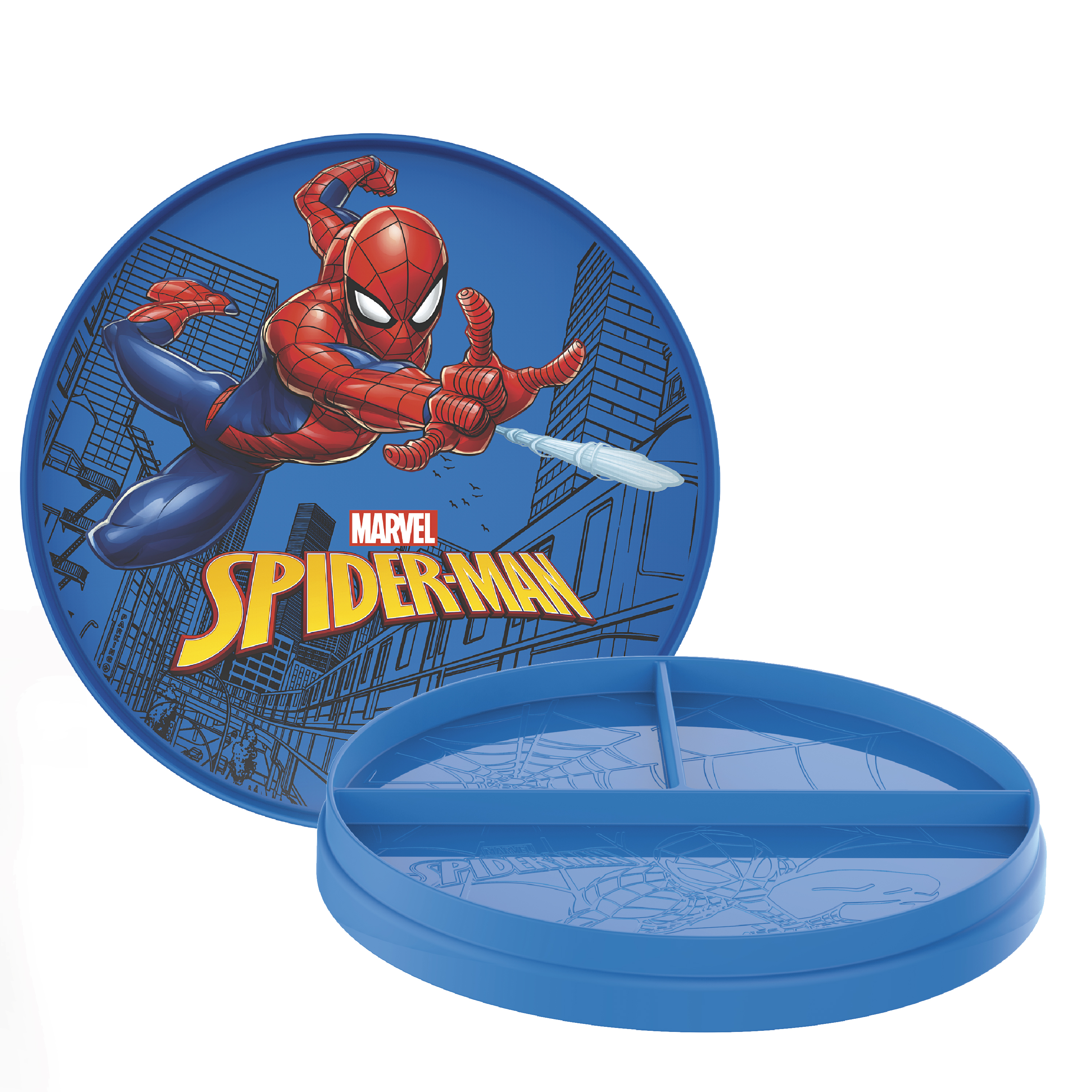 Marvel Comics Kids Dinnerware, Spider-Man, 2-piece set slideshow image 1 Marvel Comics Kids Dinnerware, Spider-Man, 2-piece set slideshow image 1