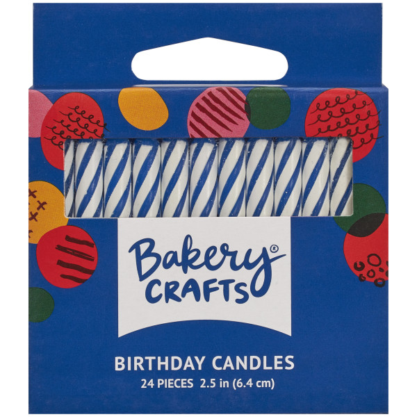 Blue Spiral Smooth & Spiral Candles