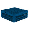 Full-size 25-compartment Traex® glass rack with two extenders in royal blue