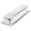 Half-long-size 4-inch-deep Super Pan V® stainless steel steam table pan
