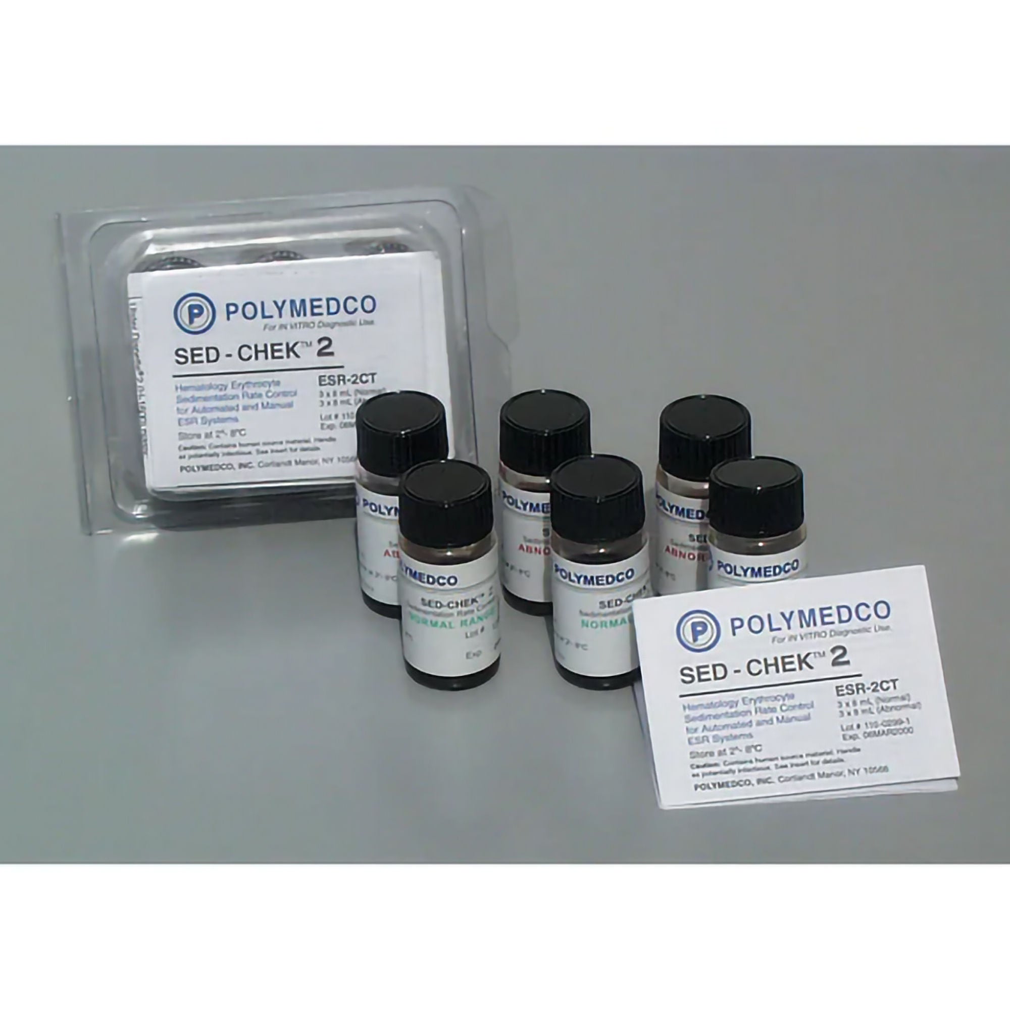 Sed-Chek® 2 Control Set for use with Sedimat and Manual procedures, Two Levels